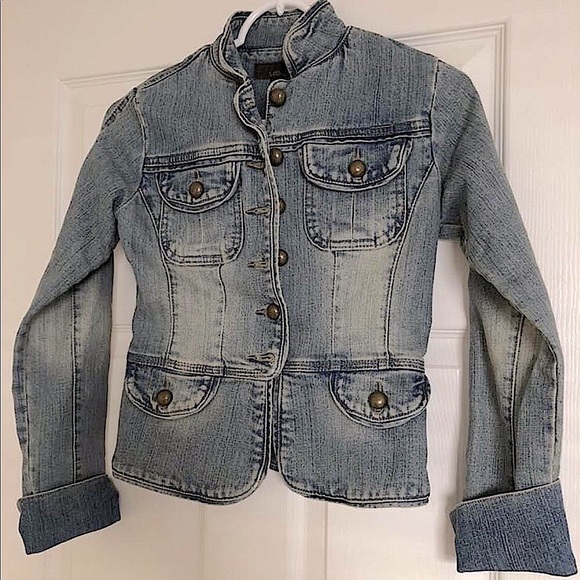 🩵 Vintage Stylish Denim Y2K Jean Jacket - Picture 1 of 7